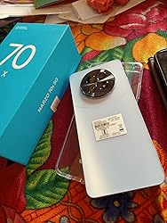 realme NARZO 70x 5G Ice Blue, 6GB RAM,128GB Storage | 50MP AI Camera | 45W Charger