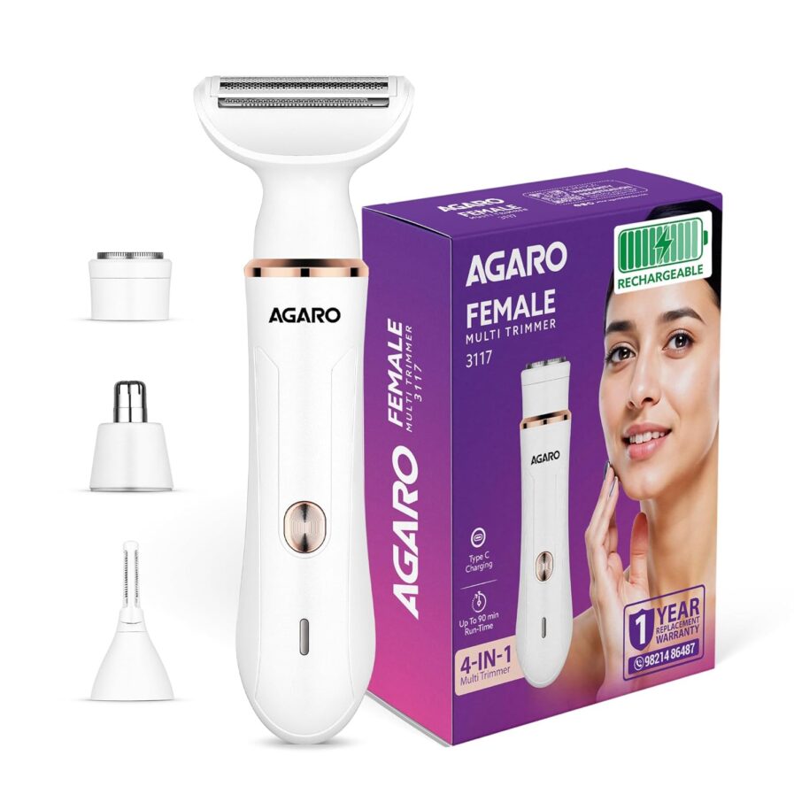 AGARO Female Multi Trimmer 3117 Review 2025 | Best Painless Facial & Bikini Hair Remover AGARO Female Multi Trimmer 3117 Review 2025 | Best Painless Facial & Bikini Hair Remover
